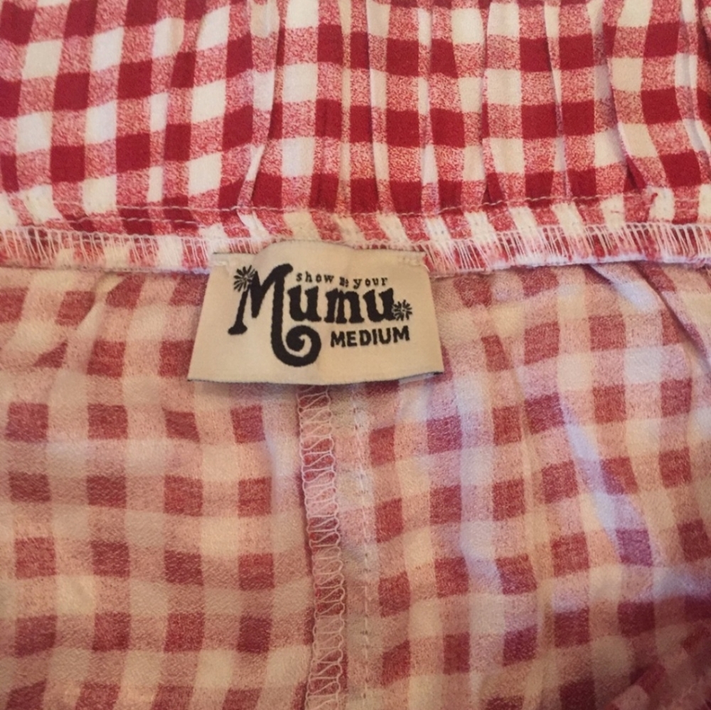 🌸SMYM- BNWoT Red GINGHAM Skippy SHORTS - Picture 2 of 5